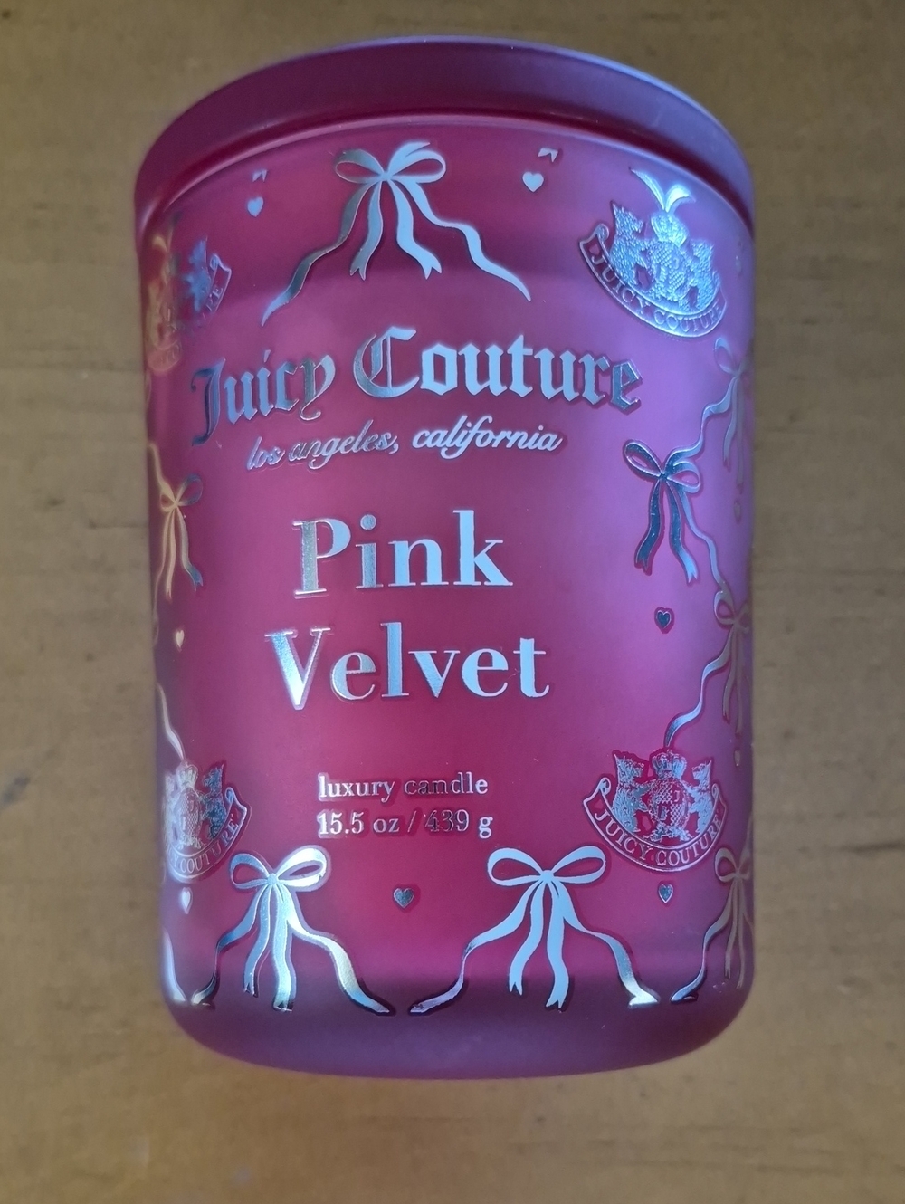 Juicy Couture 15.5oz 2 Wick Pink Velvet Luxury Candle - Pink. Never Lit